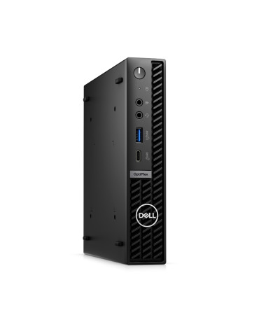 Компютър Dell OptiPlex 7010 Micro Plus, Intel i5-13500T, 16GB DDR5 RAM, 512GB SSD, Wi-Fi 6E, клавиатура и мишка, Win 11 Pro - N005O7010MFFPEMEA_VP