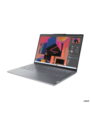 Лаптоп Lenovo Yoga SLIM 6, AMD Ryzen 7 7840U, 14" WUXGA OLED 400N Glossy, 100% DCI-P3, Eyesafe, Dolby Vision, DisplayHDR True Black 500, 16GB RAM, 1TB SSD - 82X30008BM