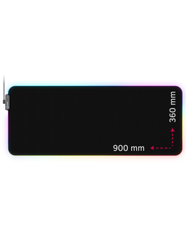 Геймърски пад Lorgar Steller 919, High-speed surface, anti-slip rubber base, RGB backlight, USB connection, Lorgar WP Gameware support, size: 900mm x 360mm x 3mm - LRG-GMP919