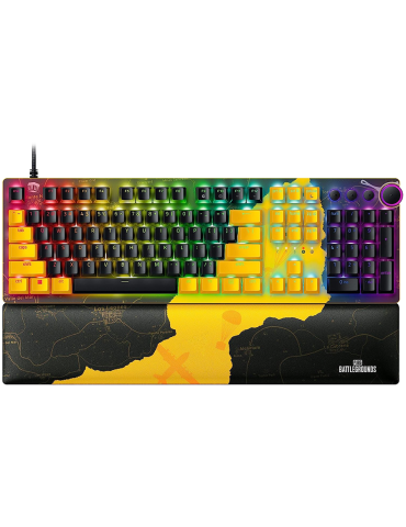 Геймърска клавиатура Razer Huntsman V2, PUBG Optical Gaming Keyboard (Linear Red Switch), US Layout, Razer Chroma RGB - RZ03-03932300-R3M1