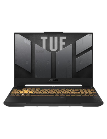 Лаптоп Asus TUF F15 FX507ZC4-HN009, Intel i5-12500H, 15.6" IPS FHD 144Hz, 16GB RAM, 512GB SSD, RTX 3050 4GB GDDR6, Backlit Chiclet KBD 1-Zone RGB, no OS, Mecha Grey - 90NR0GW1-M00250