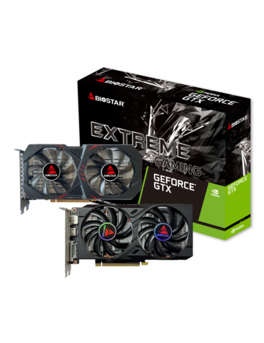 Видео карта BIOSTAR GeForce GTX 1660 TI, 6GB, GDDR6, 192 bit, DVI, DP, HDMI - VN1666TF69