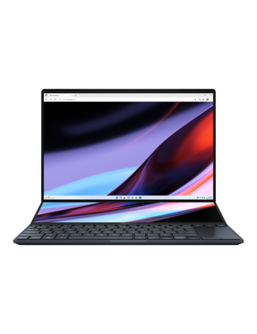 Лаптоп Asus ZenBook PRO 14 DUO UX8402VV-OLED-P951X, Intel i9-13900H, 14.50" WQXGA+ 16:10 120Hz, 32GB RAM, 2TB SSD, NVIDIA Geforce RTX 4060 8GB GDDR6, Win 11 Pro - 90NB1172-M003W0