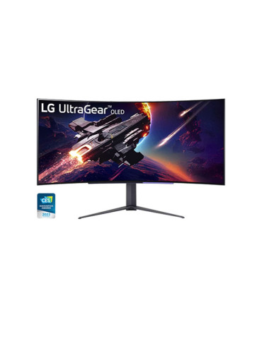 Монитор LG 45GR95QE-B, 44.5" Ultragear OLED AG/LR 0.03ms , 21:9 Curved 800R Gaming WQHD (3440x1440), 240HZ, AMD FreeSync, NVIDIA G-Sync, HDR10 ,VRR, USB, HDMI, DP, PIP, PBP, SPDIF, DTS HP:X, Black