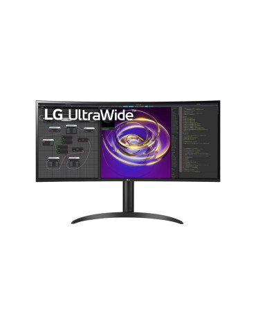 Монитор LG 34WP85CP-B, 34" 21:9 Curved WQHD (3440x1440) IPS, 5ms, HDR 10, DCI-P3 95%, AMD FreeSync, USB Type-C, HDMI, DP, 2x7w, PBP, Black