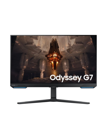 Монитор Samsung 32BG700 32" Odyssey G7 Smart, IPS, 144 Hz, 1 ms GTG, 3840x2160, HDR 400, Eye Saver, AMD FreeSync Premium Pro, DP, HDMI, USB 3.0, Wi-Fi 5, Bluetooth 5.2, Speakers, Tizen, Black - LS32BG700EUXEN