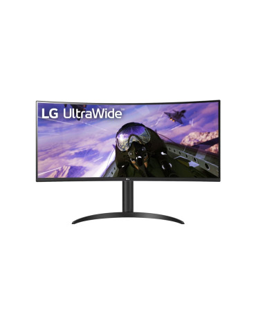 Монитор LG 34WP65CP-B, 34" UltraWide AG, Curved VA, 5ms, 1ms MBR, 21:9, QHD 3440x1440, HDR10, AMD FreeSync, sRGB 99%, 160Hz, HDMI, DP, Speaker Maxx Audio 7Wx2, Black - 34WP65CP-B