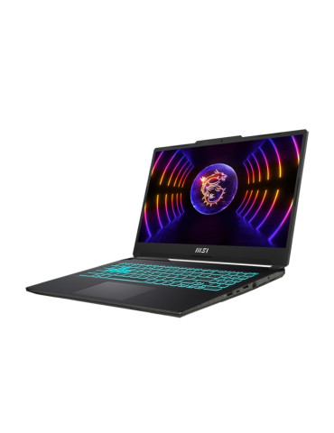 Лаптоп MSI Cyborg 15 A12VE, Intel i5-12450H, 15.6" FHD 144Hz IPS, 16GB DDR5 RAM, 512GB SSD Single Backlit Keyboard (Blue), Nvidia RTX 4050 GDDR6 6GB, No O - 9S7-15K111-026