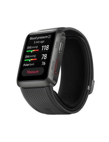 Смарт часовник Huawei Watch D, 1.64", AMOLED, 280x456, PPI 326, IP68, 2.4 GHz, Bluetooth 5.1, NFC, GPS, Blood Pressure Measurement, 7 days Long Battery Life, Battery 451 mAh, Fluoroelastomer strap - 6941487260713