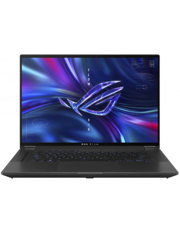 Лаптоп Asus ROG Flow X16, 16" WQXGA 165Hz Touch, AMD Ryzen 7 6800HS, 16GB DDR5 RAM, 1TB SSD, nVidia RTX 3060, Wi-Fi 6E, Win 11 Home - GV601RM-M6007W