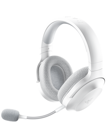 Безжични геймърски слушалки Razer Barracuda X Mercury White, 7.1 audio, 50hrs, Dual Wireless, Type-C, PC, PS, MD, Ad, iOs - RZ04-04430200-R3M1