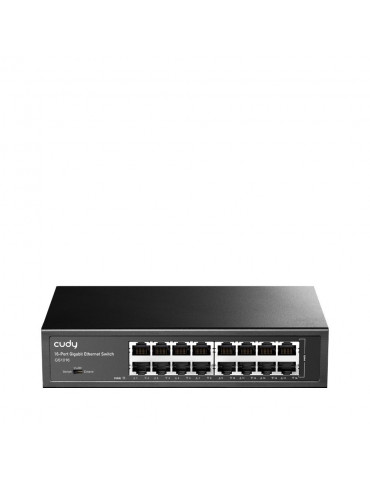 Суич Cudy GS1016, 16 портов, 10/100/100, Auto-MDI/MDIX, за 19" rack