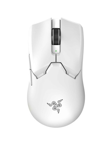 Безжична геймърска мишка Razer Viper V2 Pro, White, Wireless Gaming Mouse, Focus Pro 30K Optical Sensor, 30000 DPI, Razer™ Speedflex Cable USB Type-C, Up to 80 hours battery life (constant motion at 1000Hz), 58g weight, Right-handed Symmetrical - RZ01-043