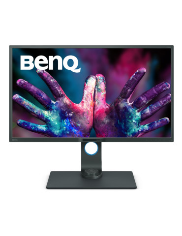 Монитор BenQ PD3205U 32" IPS 4ms  4K, DesignVue Designer Mon, 100% sRGB, PIP/PBP, CAD/CAM, HDMI, DP, miniDP, USB Hub, KVM, Card R/W, Speac., Gray - 9H.LKGLA.TBE