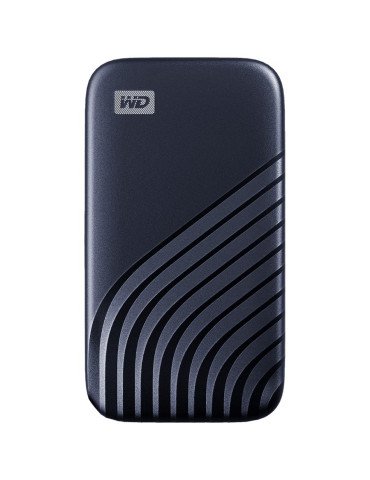 Външен SSD диск WD My Passport 1TB USB 3.2, Midnight Blue, 1050MB/s Read, 1000MB/s Write, PC & Mac Compatiable - WDBAGF0010BBL-WESN