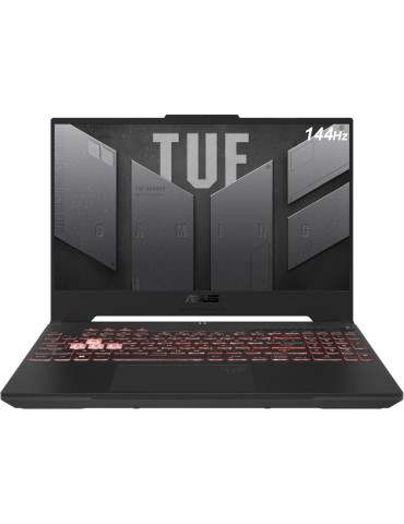 Лаптоп Asus TUF A15 FA507RM-HN082, AMD Ryzen 7 6800H, 15.6" FHD AG 144Hz, 16GB RAM, 512 GB SSD, NVIDIA GeForce RTX 3060 GDDR6, Me - 90NR09C1-M00590