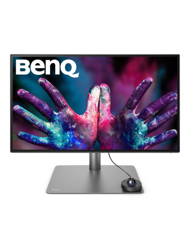 Монитор BenQ PD2725U 27" IPS LED 5ms 3840x2160 4K UHD, DesignVue Thunderbolt , 100% sRGB, HDR400, KVM, 2xHDMI, DP, Thb 3, USB3.1 Hub, колонки, сив