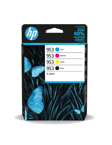 HP 953XL High Yield C/M/Y/K Original Ink Cartridge, 4-pack