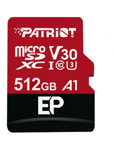 SD карта Patriot EP Series 512GB Micro SDXC V30 - PEF512GEP31MCX