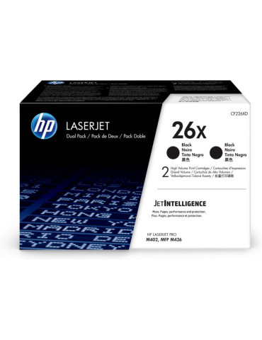 HP 26X High Yield Black Original LaserJet Toner Cartridge (CF226X)