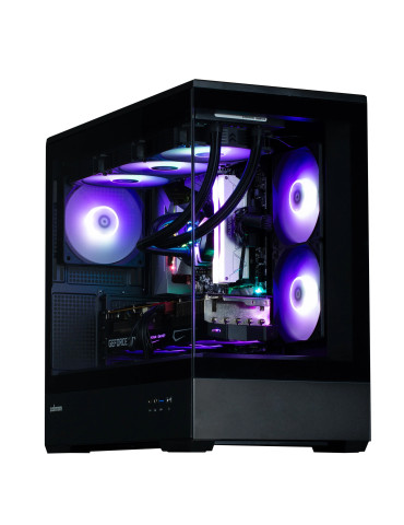 Кутия за компютър Zalman P30 Black, mATX, aRGB, Tempered Glass - ZM-P30-BK