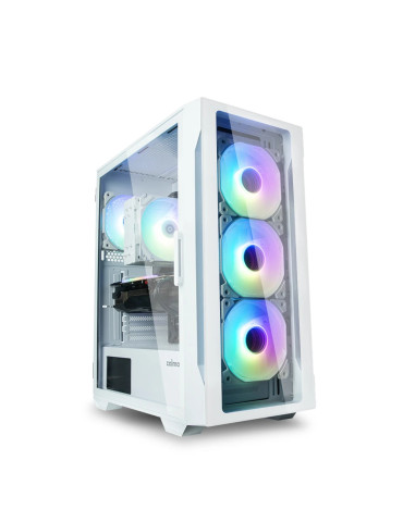 Кутия за компютър Zalman I3 NEO TG White, ATX, aRGB, Tempered Glass - ZM-I3-NEO-TG-White