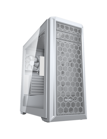 Кутия за компютър Cougar MX330-G Pro White, Mid Tower, ATX, 3x 120mm ARGB fans, Tempered glass - CG385NC300003