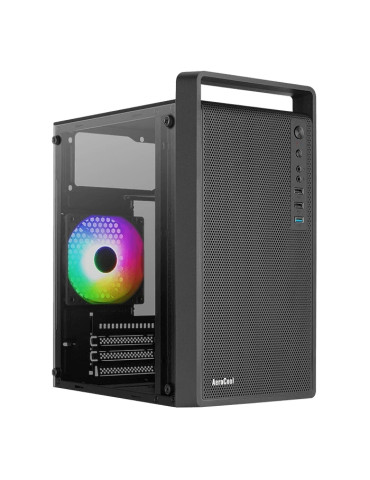 Кутия за компютър AeroCool CS-109-G-BK-v1, mATX, FRGB, Tempered Glass - ACCS-PC17013.11