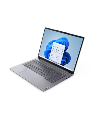 Лаптоп Lenovo ThinkBook 14 G6 Intel i7-13700H, 14" WUXGA (1920x1200) IPS AG, 16GB DDR5 RAM, 512GB SSD, Backlit KB, FPR, Arctic Grey, DOS - 21KG007RBM