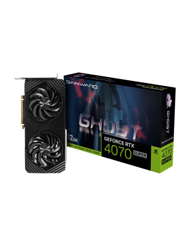 Видео карта Gainward GeForce RTX 4070 Super Ghost 12GB GDDR6X, 192 bit - NED407S019K9-1043B