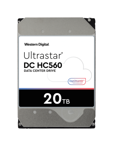 Твърд диск WD/HGST Ultrastar DC HC560 20TB, 3.5’’, 512MB, 7200 RPM, SAS 12Gb/s, 512E SE P3 - WUH722020BL5204