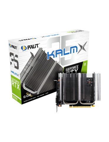 Видео карта Palit  GeForce RTX 3050 KalmX 6GB GD6, 96bit - NE63050018JE-1070H