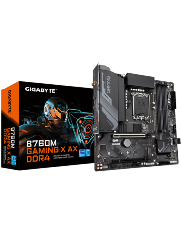 Дънна платка Gigabyte B760M GAMING X AX, LGA1700, DDR4