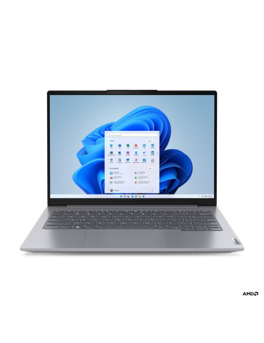 Лаптоп Lenovo ThinkBook 14 G6, AMD Ryzen 5 7530U, 14" WUXGA, IPS 300nits AG, 45% NTSC, 16GB RAM, 512GB SSD - 21KJ003UBM