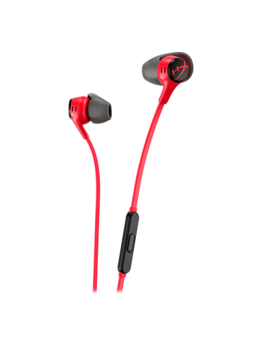 Геймърски слушалки тапи с микрофон HyperX Cloud Earbuds II Red - 705L8AA