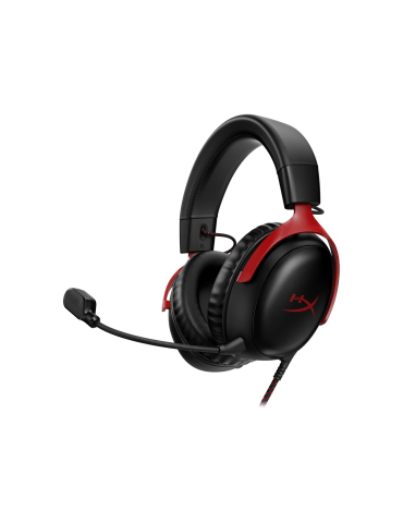 Геймърски слушалки HyperX Cloud III, Микрофон, черен/червен - HX-HEAD-CIII-BK-RED