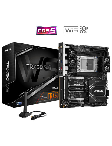 Дънна платка AsRock TRX50 WS, Socket sTR5, ATX, 4xDDR5