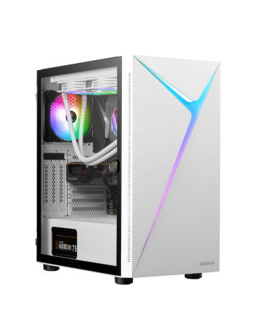 Кутия за компютър Gamdias ARGUS E4 Elite White, ATX, RGB, Tempered Glass - GAMDIAS-ARGUS-E4-ELITE-WH