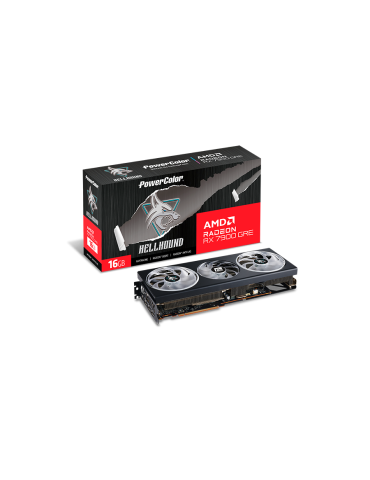 Видео карта Powercolor AMD RADEON HELLHOUND RX 7900 GRE 16GB GDDR6 - PC-VC-RX7900GRE-16GB