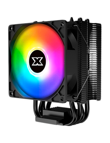 Охладител за процесор XIGMATEK Windpower 964 RGB Arctic, White Top Fin, 92mm White RGB PWM Fan, Single Rainbow LED Mode