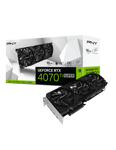 Видео карта PNY GeForce RTX 4070 TI SUPER VERTO 16GB OC GDDR6X - VCG4070TS16TFXPB1-O