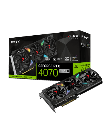 Видео карта PNY GeForce RTX 4070 SUPER 12GB XLR8 GAMING VERTO EPIC-X OC GDDR6X - VCG4070S12TFXXPB1-O