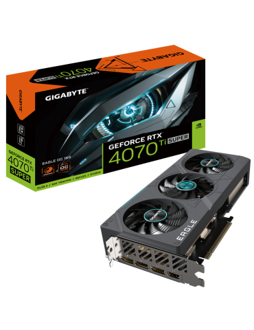 Видео карта Gigabyte GeForce RTX 4070 TI SUPER EAGLE OC 16GB GDDR6X - GV-N407TSEAGLE OC-16GD