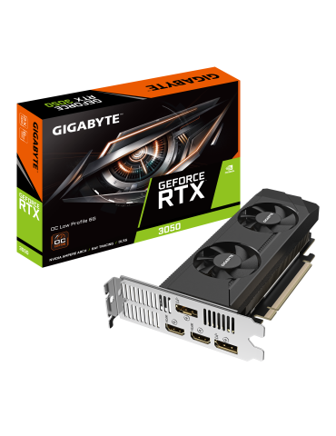 Видео карта Gigabyte GeForce RTX 3050 OC Low Profile 6GB GDDR6 - GV-N3050OC-6GL