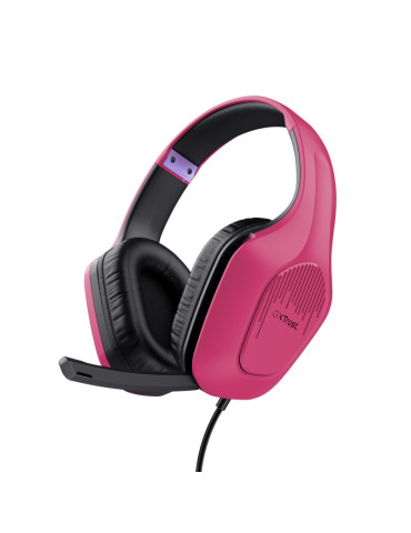 Геймърски слушалки Trust GXT415 Zirox, Pink - 24992