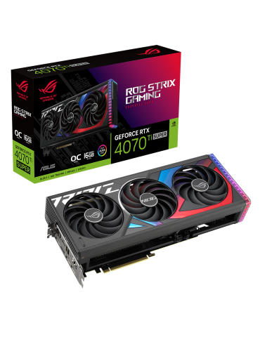 Видео карта Asus ROG STRIX GeForce RTX 4070 TI SUPER OC 16GB GDDR6X - 90YV0KG0-M0NA00