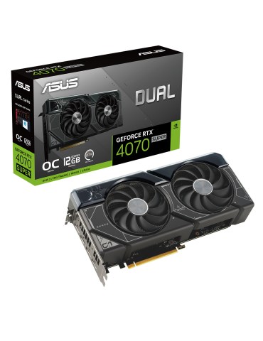 Видео карта Asus DUAL GeForce RTX 4070 SUPER OC Edition 12GB GDDR6X - 90YV0K82-M0NA00