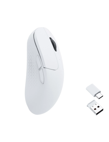 Безжична геймърска мишка Keychron M3 Mini 1000Hz, Matte White - M3M-A3