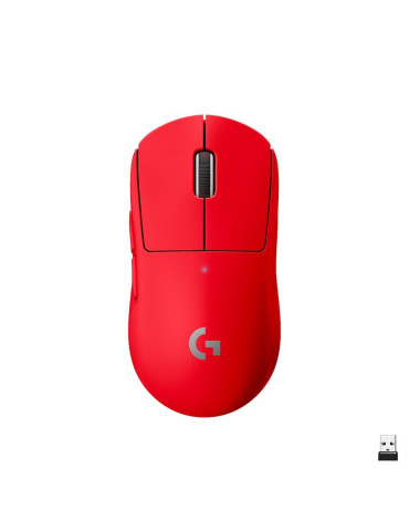 Безжична геймърска мишка Logitech G Pro Wireless Red - 910-006784