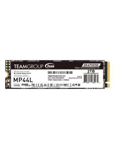 SSD диск Team Group 2TB, MP44L, M.2 2280 NVMe, PCI-e 4.0 x4 - TM8FPK002T0C101